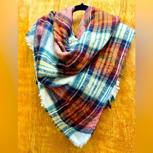 Indigo Soul Multicolored Blanket Scarf